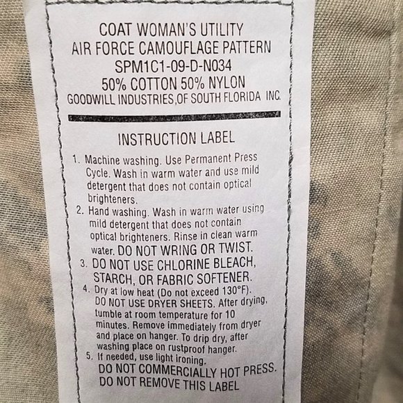 Staff Sargeant Rank Women's Airman Battle Uniform, 6L, NSN 8410-01-536-3779 - Picture 4 of 5